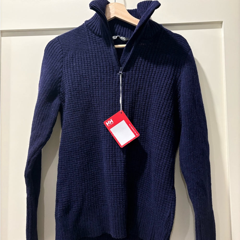 Helly Hansen Women’s Dark Blue Zip-Up Sweater BNWT